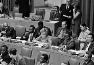 3 November 1970 - United Nations, New York. Third Committee of the General Assembly discussing drafts resolutions on the elimination of racial discrimination (© UN Photo/Teddy Chen)