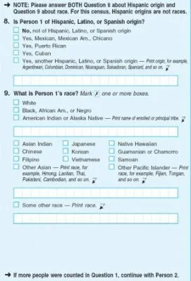 Race and ethnicity questions in the 2010 US census